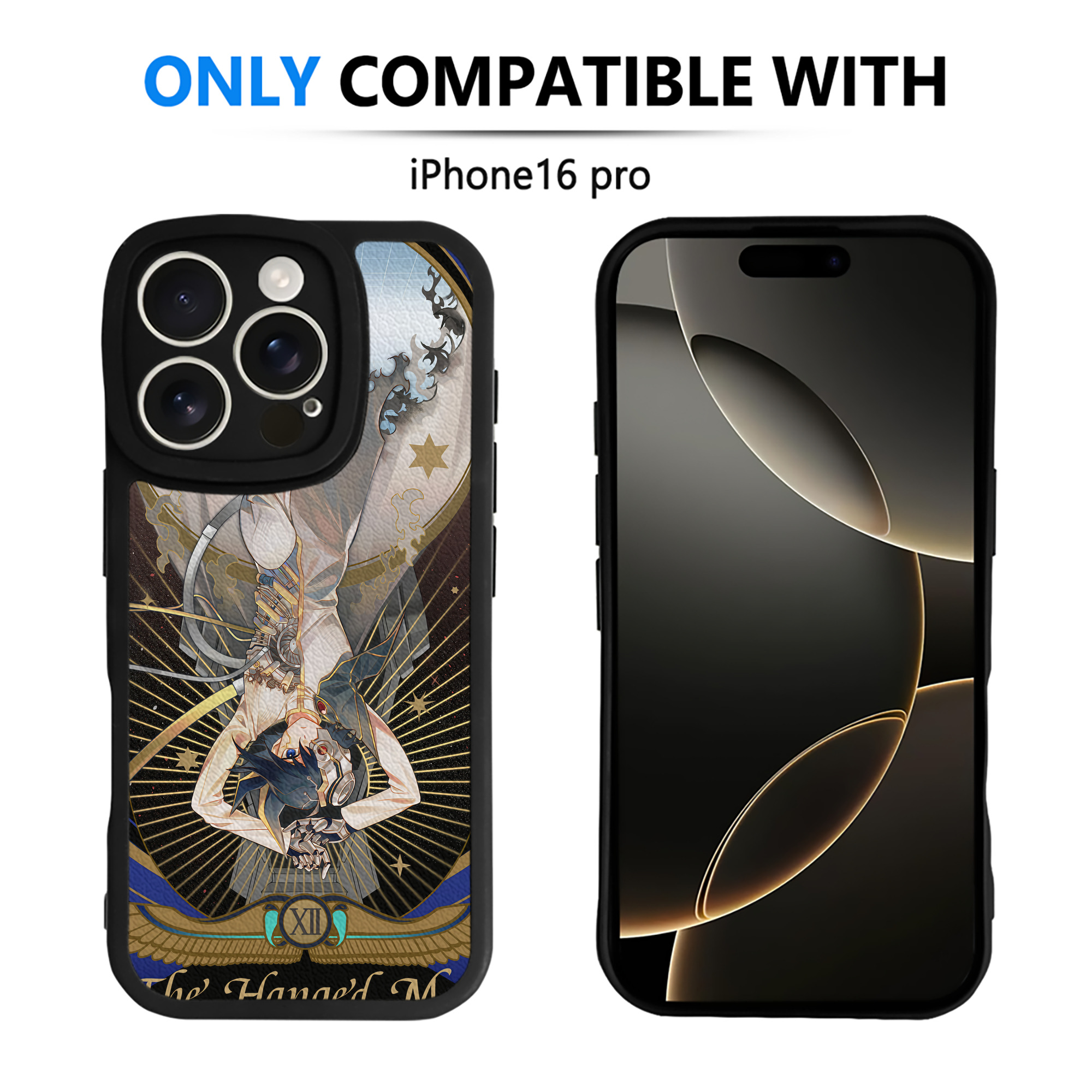 （画像用） 遊☆戯☆王 Yu-Gi-Oh! 【iPhone 16シリーズ対応】シリコンスマホケース（レザー調） 材質：シリコン